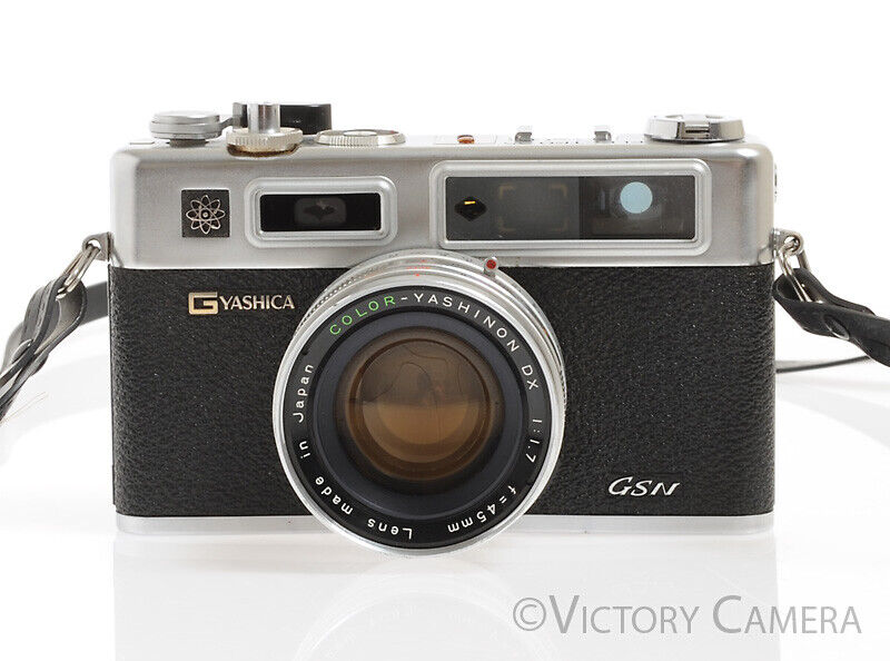 Yashica Electro 35 GSN 35mm Rangefinder Camera w/ 45mm f1.7 Lens -New Seals-