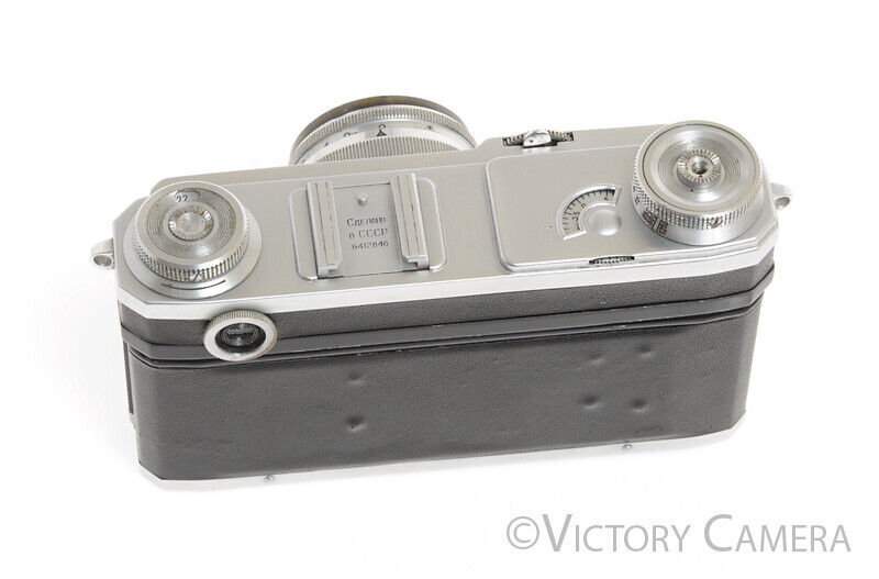 Kiev 2A Chrome Rangefinder (Contax IIa Copy) w/ 5cm f2 Lens -Cool-
