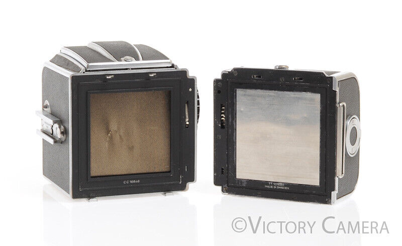 Hasselblad 1000F Early 6x6 Medium Format Camera w/ 80mm f2.8 12 Back -New Seals-