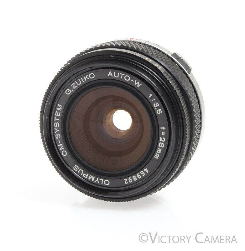 Olympus G.Zuiko 28mm F3.5 Auto-W OM Wide-Angle Prime Lens -Mint-