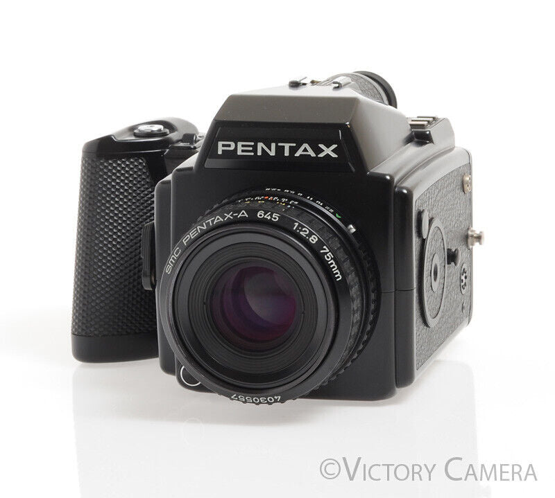 Pentax 645 Camera with 75mm f2.8 Lens 120 Back -Clean-
