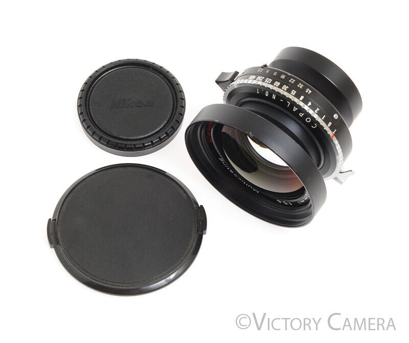 Calumet Caltar-S II 210mm F5.6 MC 4x5 View Camera Lens in Copal 1 Shutter - Victory Camera