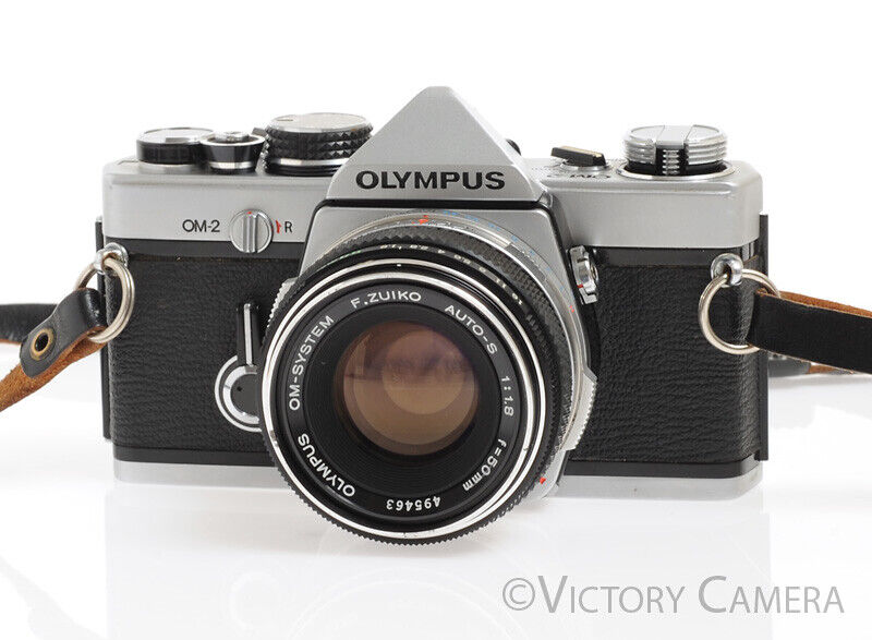 Olympus OM-2 35mm Film Camera w/ 50mm F1.8 Standard Prime Lens -New Seals-