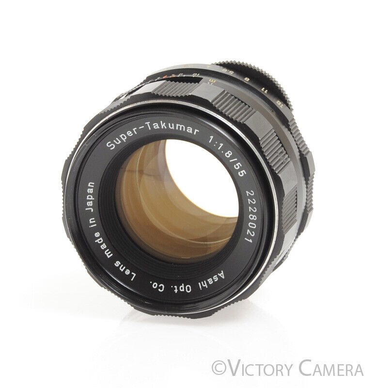 Pentax Super Takumar 55mm F1.8 M42 37101 Screw Mount Prime Lens -Clean- - Victory Camera