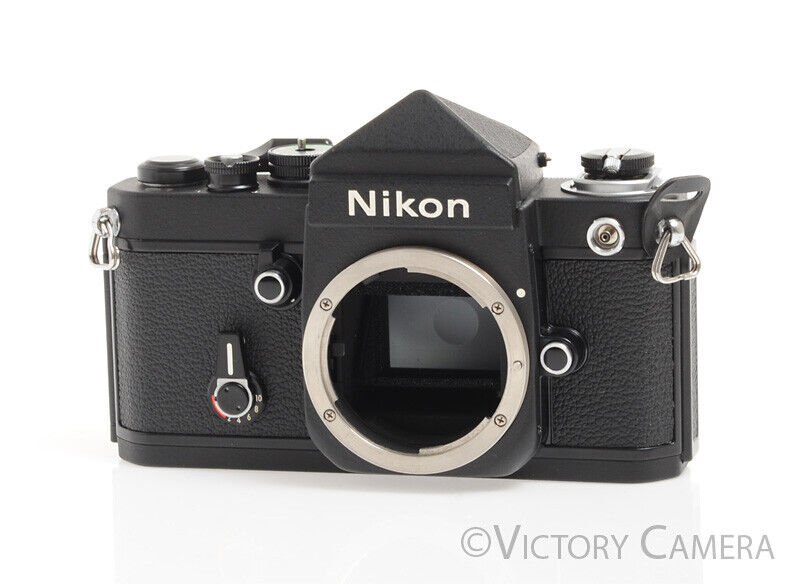 Nikon F2 Black Titan &quot;No Name&quot; Black 35mm SLR Camera -Mint- - Victory Camera