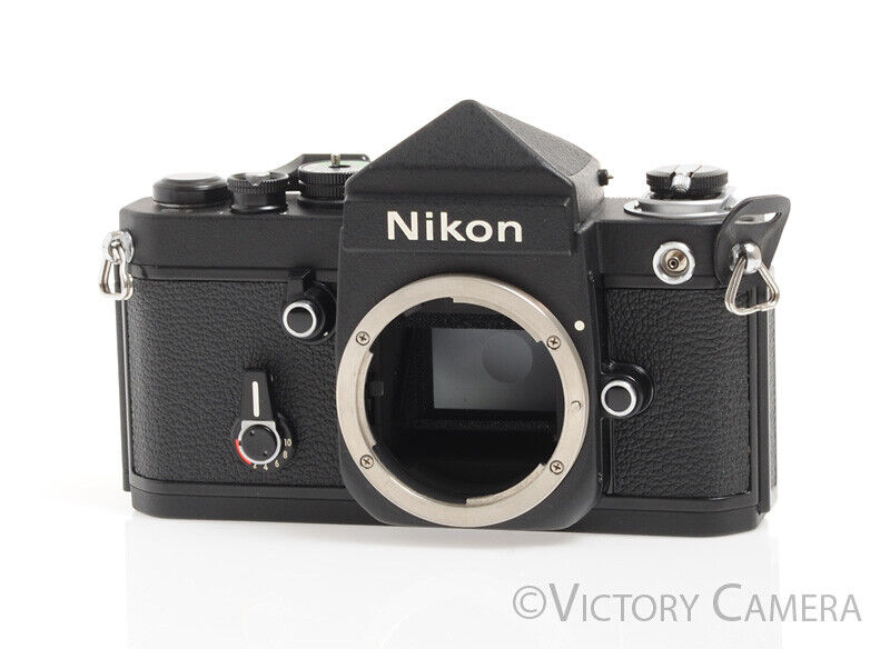 Nikon F2 Black Titan "No Name" Black 35mm SLR Camera -Mint- - Victory Camera
