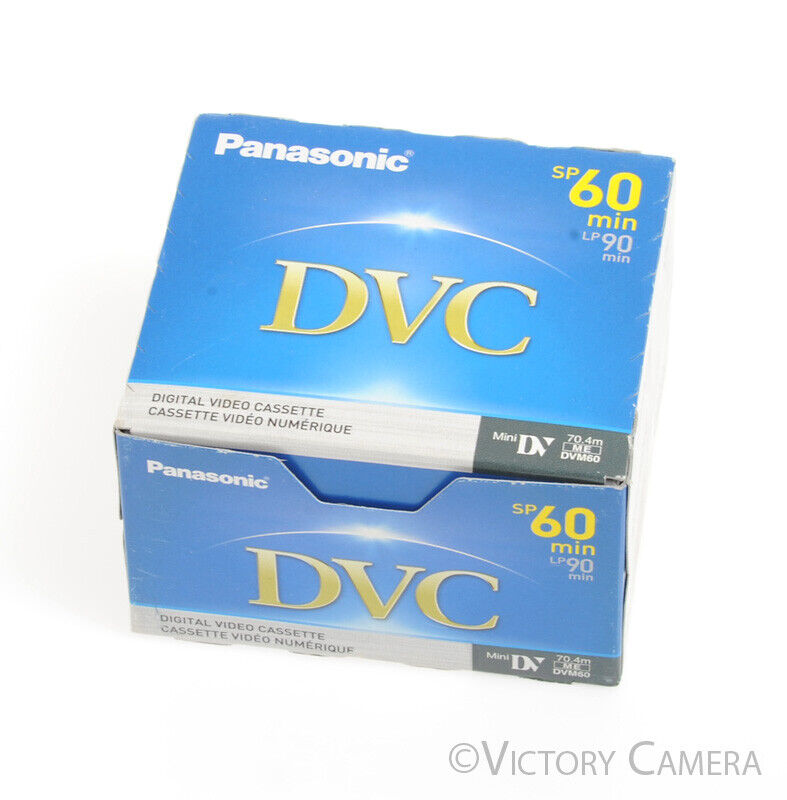 Panasonic DVC 60/90min Mini DV Digital Video Cassete Tape AY-DVM60EJ -5 Pack- [MINT] - Victory Camera