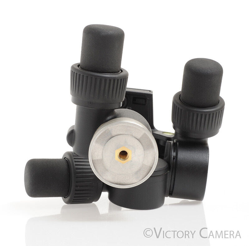 Manfrotto 405 3-Way Tripod Head w/ 410PL QR Quick Release Plate -Nice-