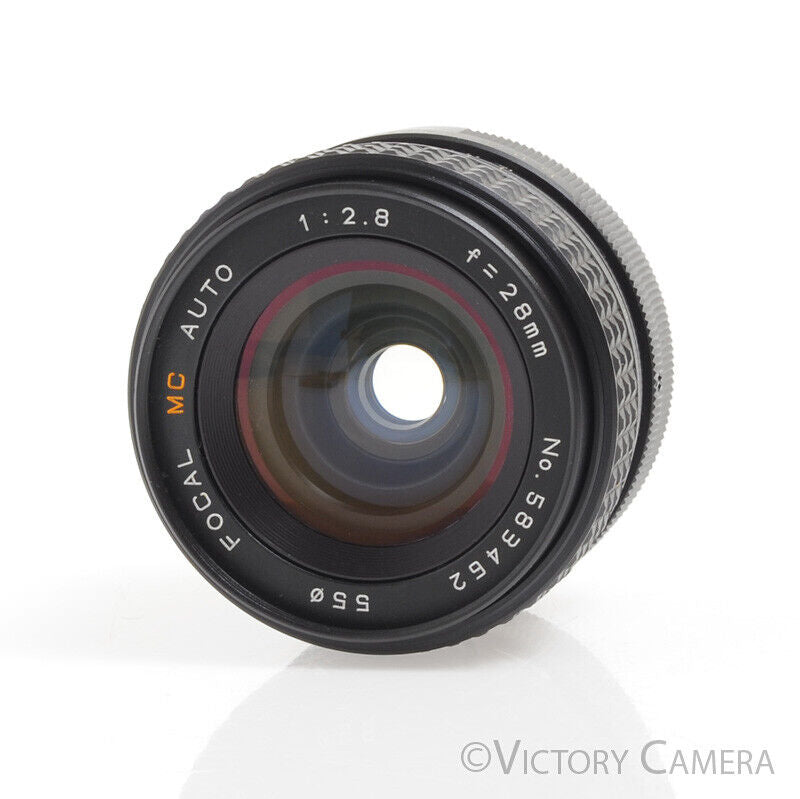 Focal MC Auto 28mm f2.8 Wide Angle Prime Lens For M42 Mount -Clean-