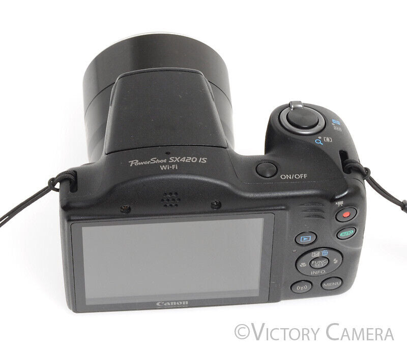 Canon PowerShot SX 420 IS SX420IS Black 20MP Digital Camera - Victory Camera