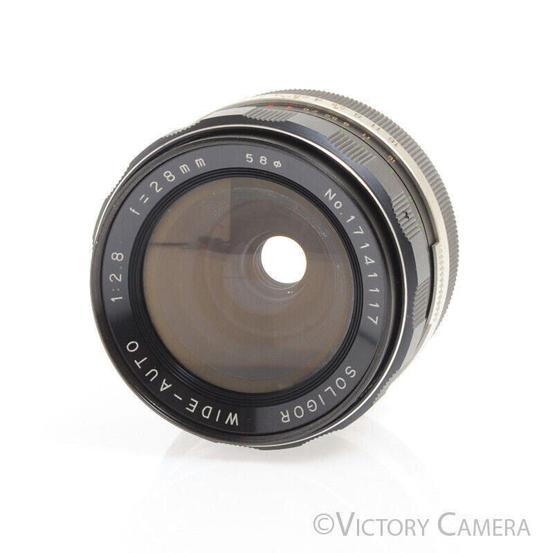 Soligor 28mm f2.8 Auto Wide Angle Lens for Manual Focus Minolta Cameras