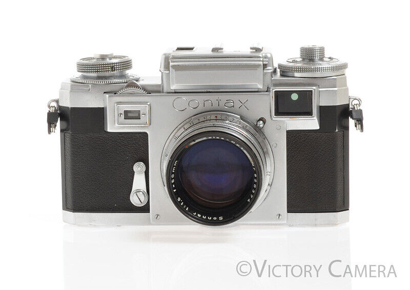 Contax IIIa Rangefinder Camera w/ 50mm f1.5 Sonnar Lens -Clean and Working- - Victory Camera