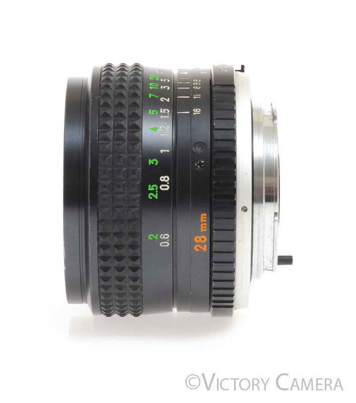 Minolta MC W.Rokkor SG 28mm F3.5 MD Manual Focus Wide Angle Prime Lens - Victory Camera