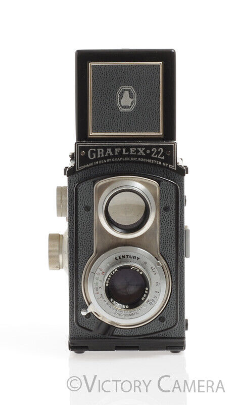 Graflex 22 Model 200 6x6 120 Medium Format TLR w/ Case
