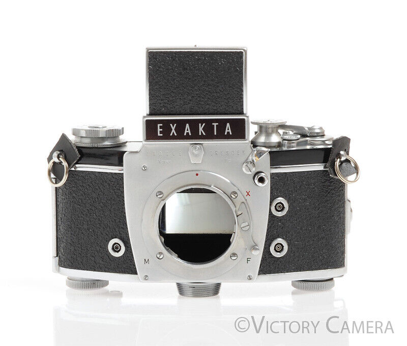 Ihagee Dresden Exakta VX IIa Chrome 35mm Camera w/ Waist Level Finder  [EXC] - Victory Camera