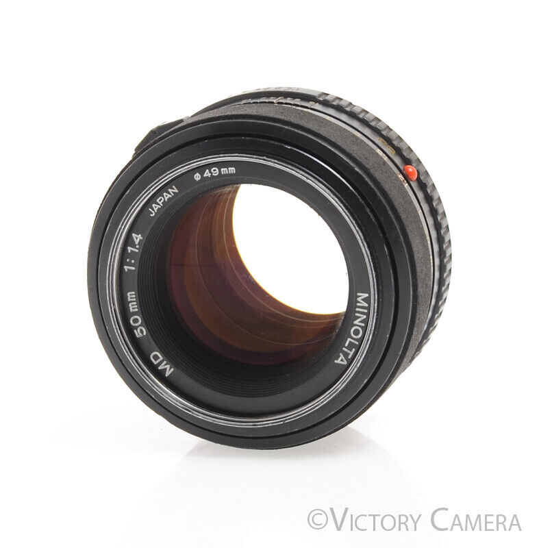 Minolta MD 50mm f1.4 Manual Focus Prime Lens -Replaced Grip- - Victory Camera