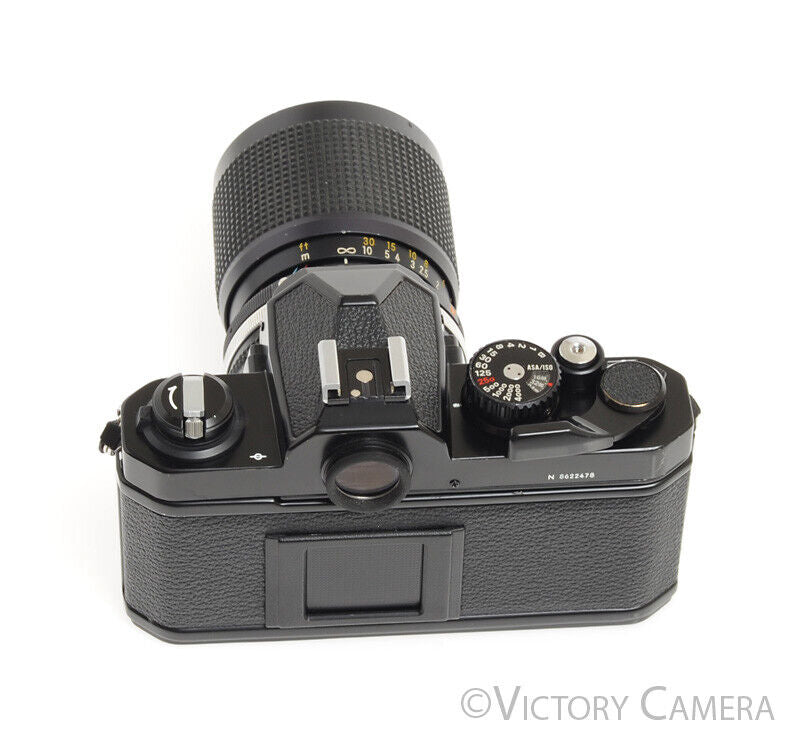 Nikon FM-2n FM2n Black Camera Body w/ 35-105mm F3.5-4.5 AI-S Lens -New Seals-