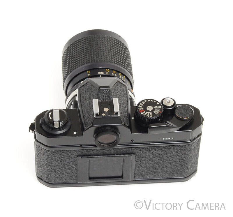 Nikon FM-2n FM2n Black Camera Body w/ 35-105mm F3.5-4.5 AI-S Lens -New Seals- - Victory Camera