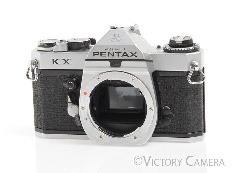Pentax KX Chrome 35mm Camera Body -Light Meter Off-