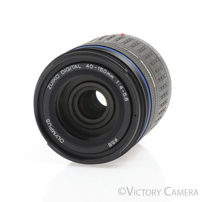 Olympus Zuiko Digital 40-150mm f4-5.6 Zoom Lens for Four Thirds -Clean w/ Shade- - Victory Camera