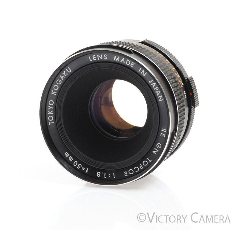 Topcon Topcor 50mm f1.8 RE GN Standard Prime Lens for Super DM -Very Clean- - Victory Camera