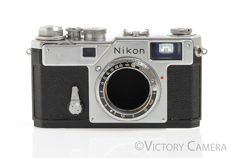 Nikon S3 Chrome 35mm Rangefinder Camera Body (only) -As is, Parts/Repair- - Victory Camera