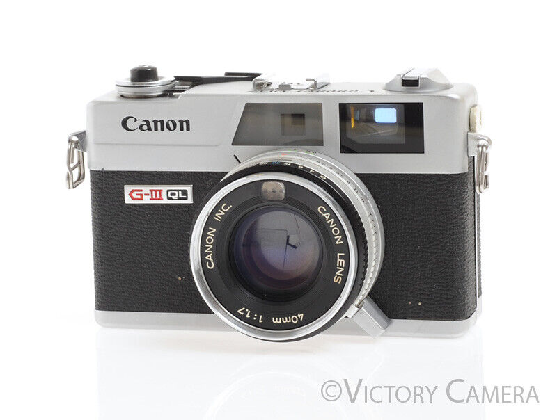 Canonet QL17 QL-17 GIII Rangefinder Camera -Clean, New Seals-