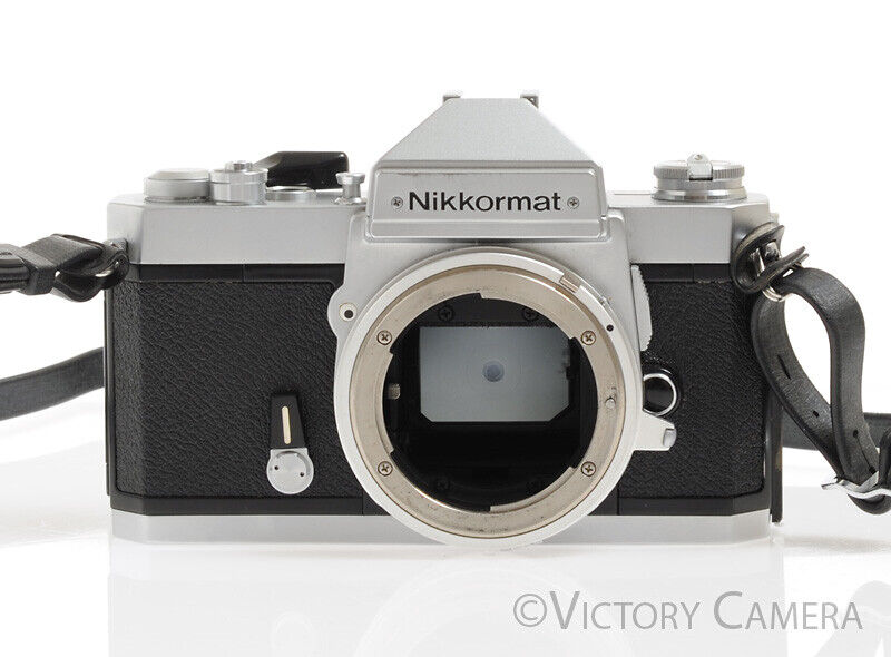 Nikon Nikkormat FT-3 FT3 Chrome 35mm Camera -Bad Meter, Otherwise Good- - Victory Camera