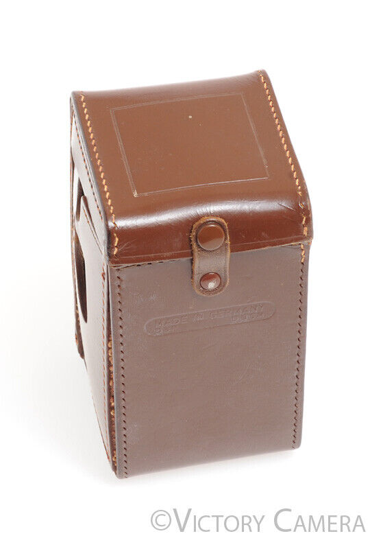 Rare Baby Rollei Brown Leather Ever Ready Case -Cool, Needs Seam Repair- - Victory Camera