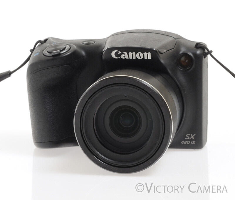 Canon PowerShot SX420 IS SX420IS Black 20MP Digital Camera [EXC] - Victory Camera