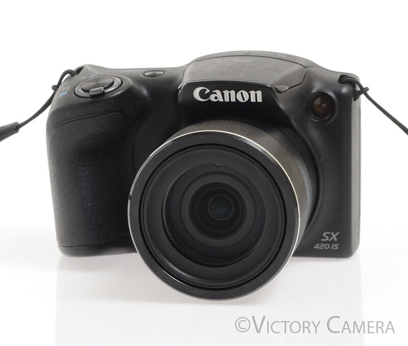 Canon PowerShot SX 420 IS SX420IS Black 20MP Digital Camera - Victory Camera