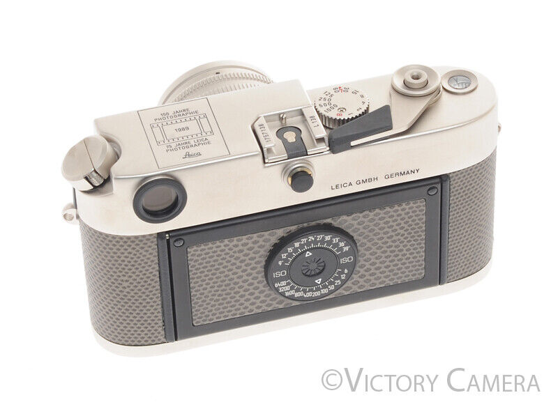 Leica M6 w/ 50mm Summilux 150 Jahre Set Platinum Film Rangefinder Camera -Mint- [MINT] - Victory Camera