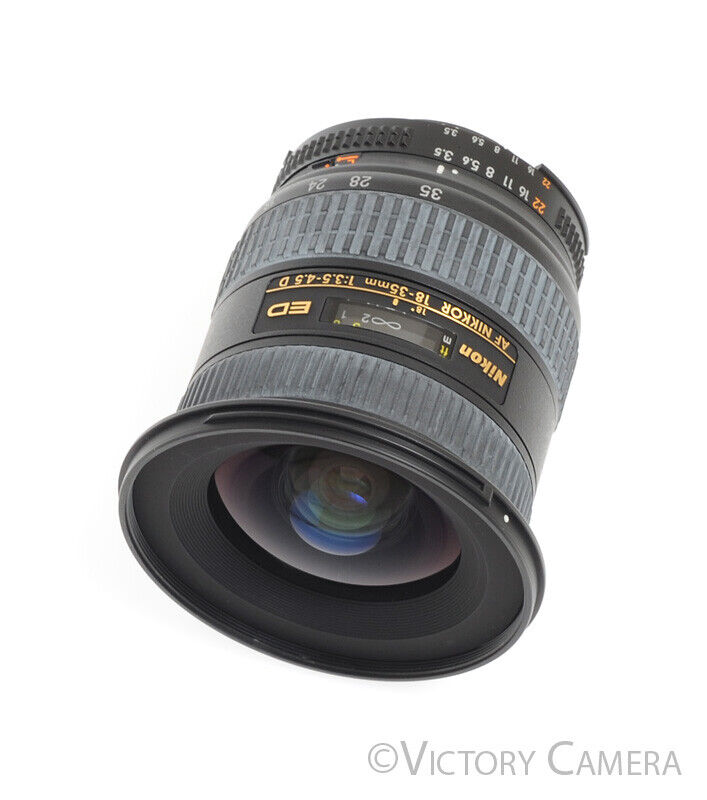 Nikon Nikkor 18-35mm F3.5-4.5 AF-D ED Full Frame Wide-Angle Zoom Lens -Clean- - Victory Camera