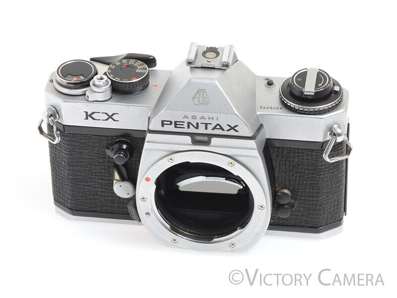Pentax KX Chrome 35mm Camera Body -Light Meter Off-