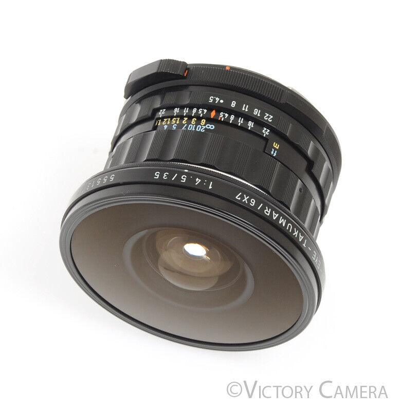 Pentax 67 6x7 Fisheye 35mm f4.5 Prime Lens w/ Built-In Filters