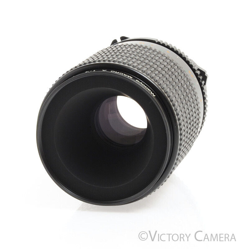 Mamiya 645 120mm F4 M 1:1 Macro A Manual Focus Telephoto Prime Lens -Clean- - Victory Camera