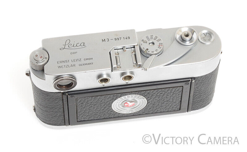 Leica M3 SS (Single Stroke) Chrome 35mm Rangefinder Camera Body -Nice-