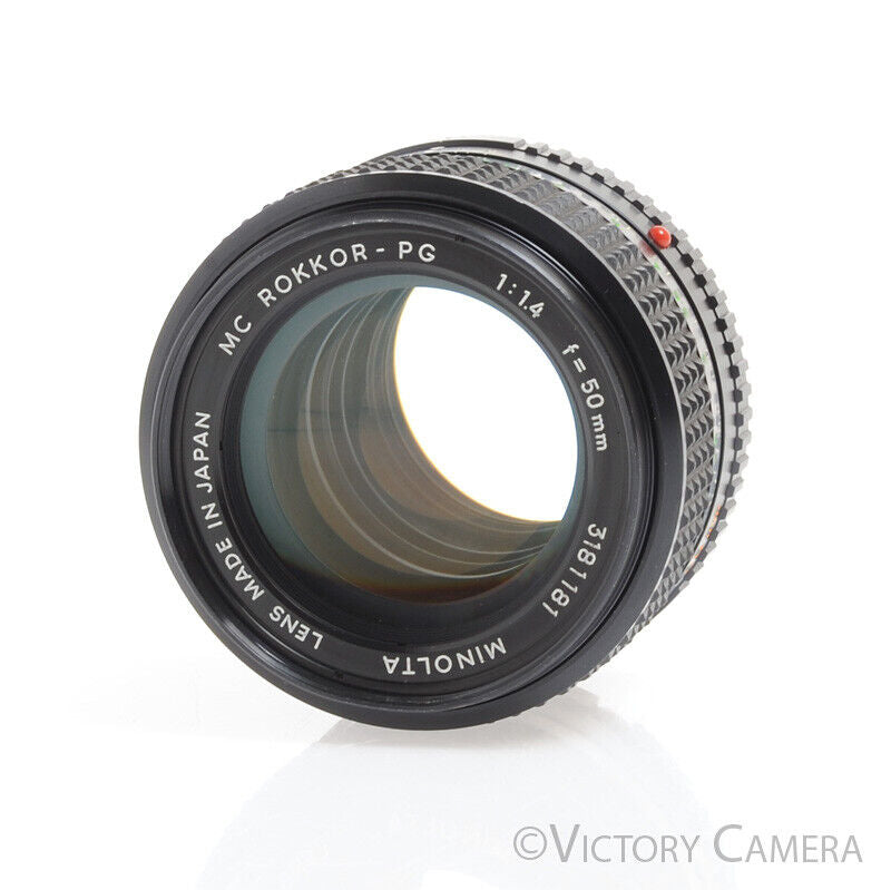 Minolta MD MC Rokkor-PG 50mm f1.4 Prime Lens -Clean- - Victory Camera