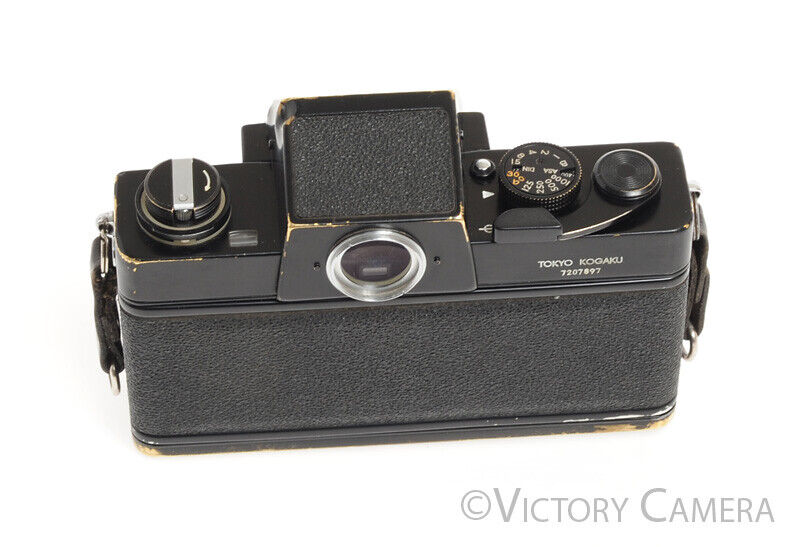 Topcon Super DM Black 35mm Camera Body w/ Prism Finder -No Meter- - Victory Camera