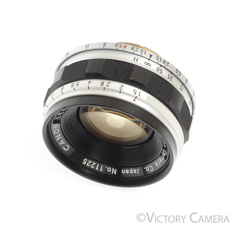 Canon 35mm f1.5 Rare LTM Fast Wide Angle Screw Mount Prime Lens -Clean- - Victory Camera