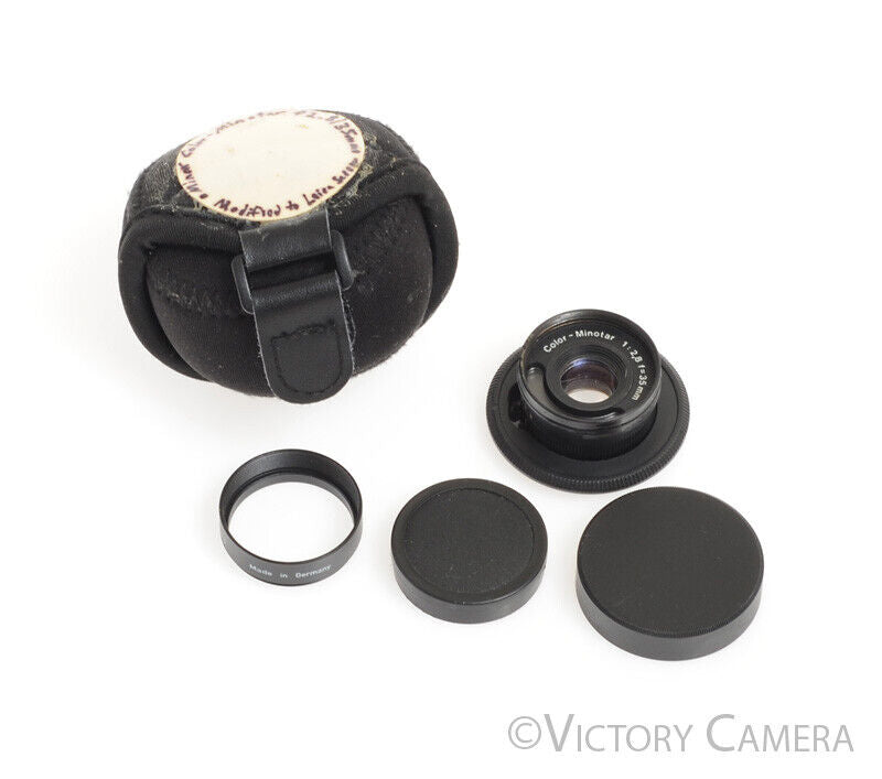 Minox Color-Minotar 35mm f2.8 Wide Angle Lens Modified for Leica L39 - Victory Camera