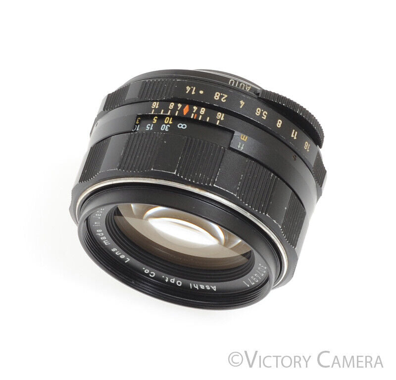 Pentax Super-Takumar 50mm F1.4 M42 Screw Mount Thorium Glass Lens