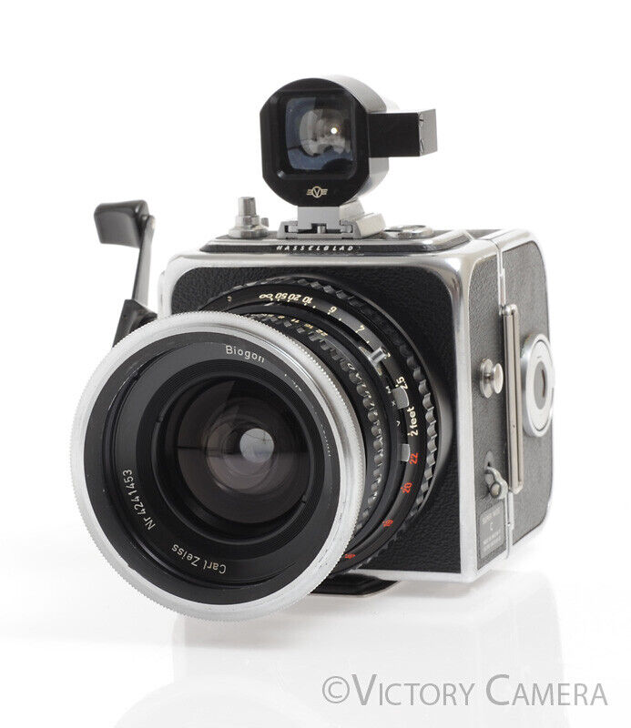 Hasselblad Superwide C Camera w/ 38mm f4.5 Biogon &amp; 120 Back -Clean- - Victory Camera