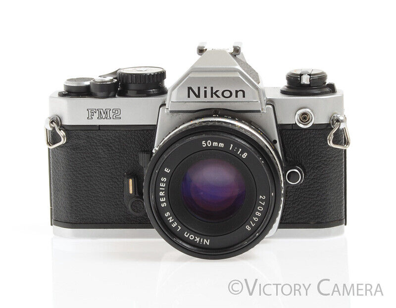 Nikon FM2 35mm Film SLR w/ Nikon Series E 50mm f1.8 Lens -New Seals- - Victory Camera
