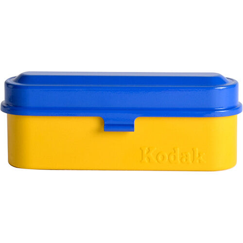 Kodak Steel 35mm Film Case Yellow/Blue - Holds 5 Rolls of Film