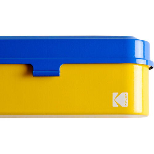 Kodak Steel 35mm Film Case Yellow/Blue - Holds 5 Rolls of Film