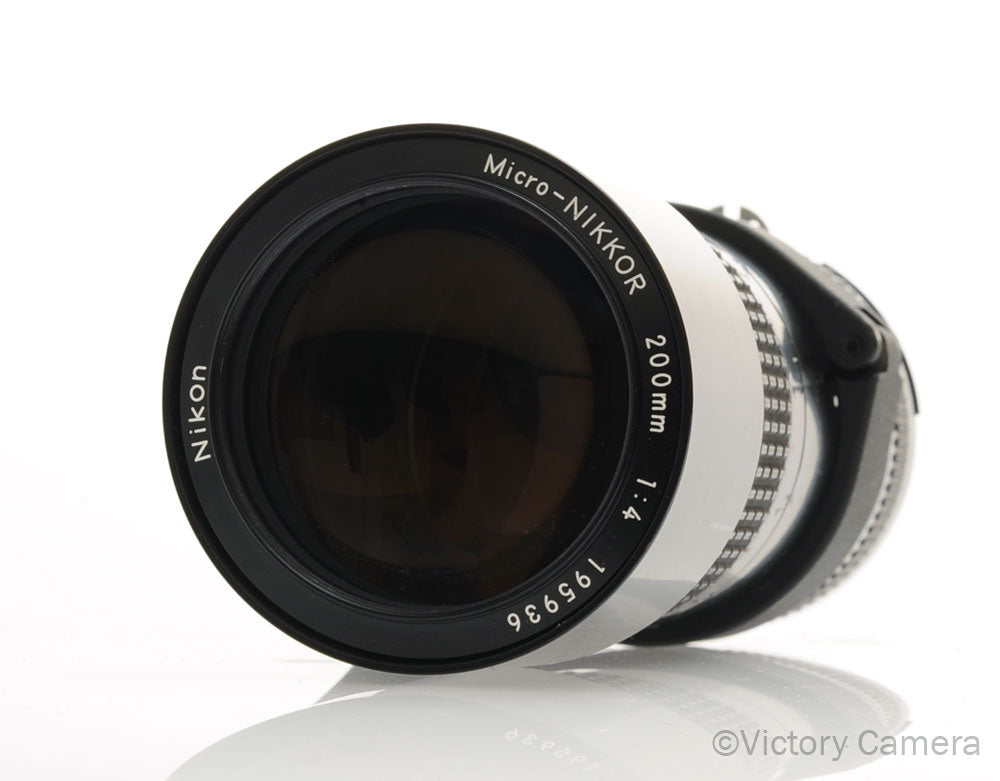 Nikon Micro-Nikkor 200mm f4 AI Telephoto Prime Lens [EXC+] - Victory Camera