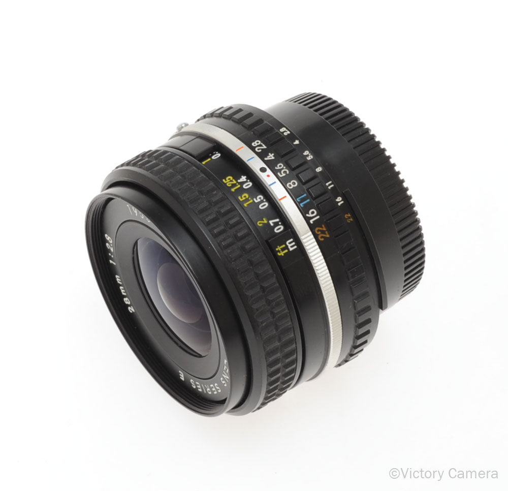 Nikon Nikkor 28mm f2.8 AI-S E-Series Wide Angle Lens - Victory Camera