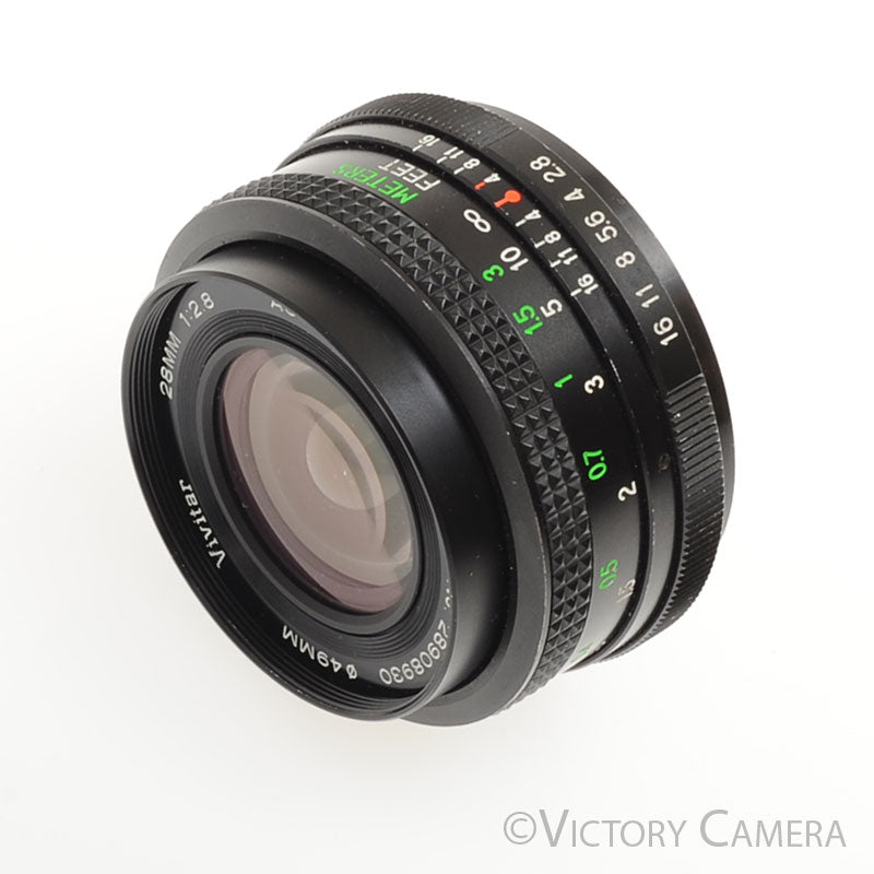 Vivitar 28mm f2.8 Wide Angle Lens for Pentax M42 Screw Mount [EXC+] - Victory Camera