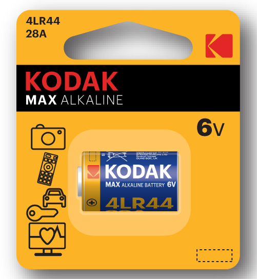 Kodak Max 4LR44 6V Alkaline Battery